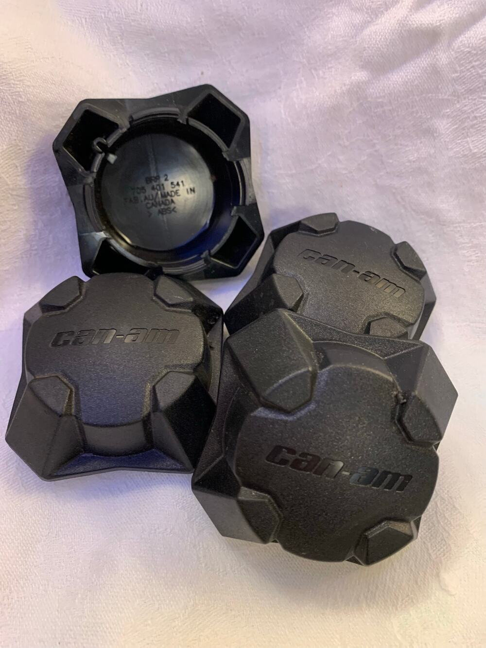 Can-Am OEM Wheel Center Hub Caps Black 2.5” Set of 4 ATV UTV BRP